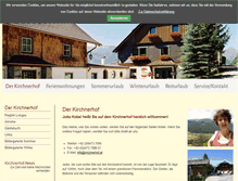 Tablet Screenshot of kirchnerhof.at